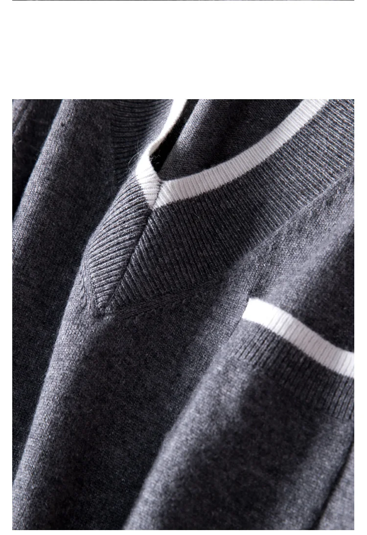 Time-limited Full Wool New Cashmere Suit Fashion Color Matching V-neck Sweater And Feet Pants Warm Two Piece Set Apricot