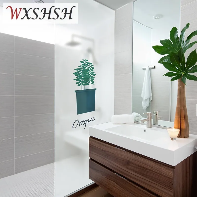 Статическая липкая оконная пленка заказного размера декоративная витражная для