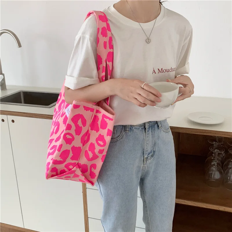 

Youda 2021 Fashion Printing Women Shoulder Bag Pink Leopard Large Capacity Handbag Sexy Tote Ladies Shopping Bags Female Bolsas