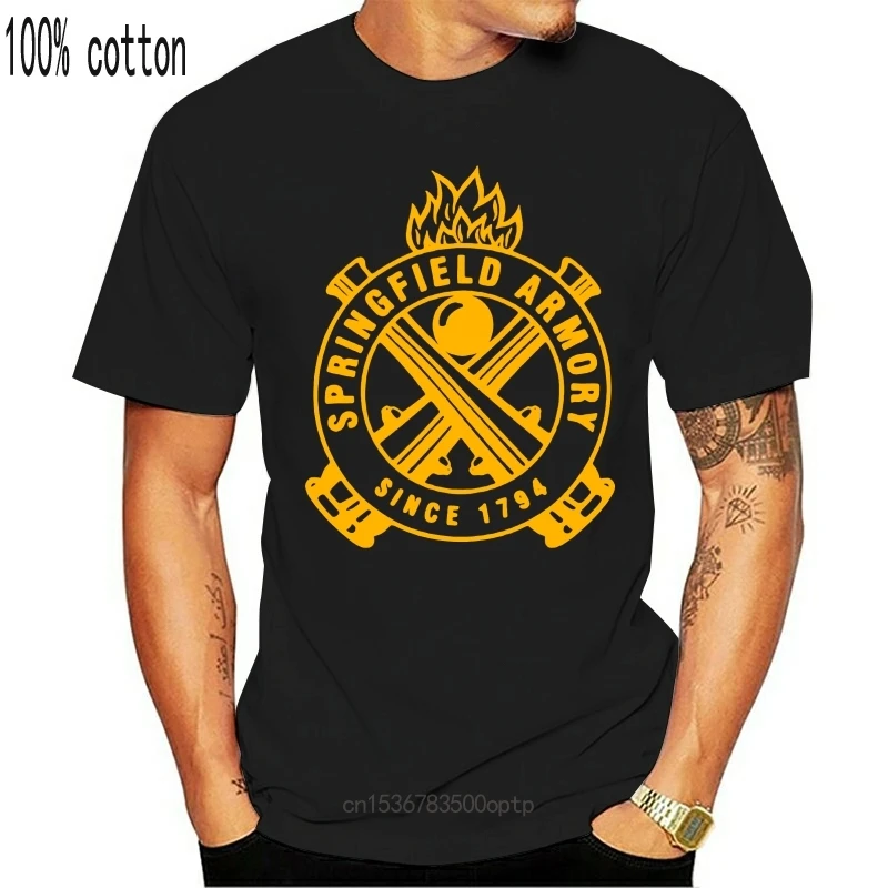 

New 2021 Cool Springfield Armory Logo Since 1794 - Custom 2021 Fashion 100% Cotton Men Tees Cool Shirts