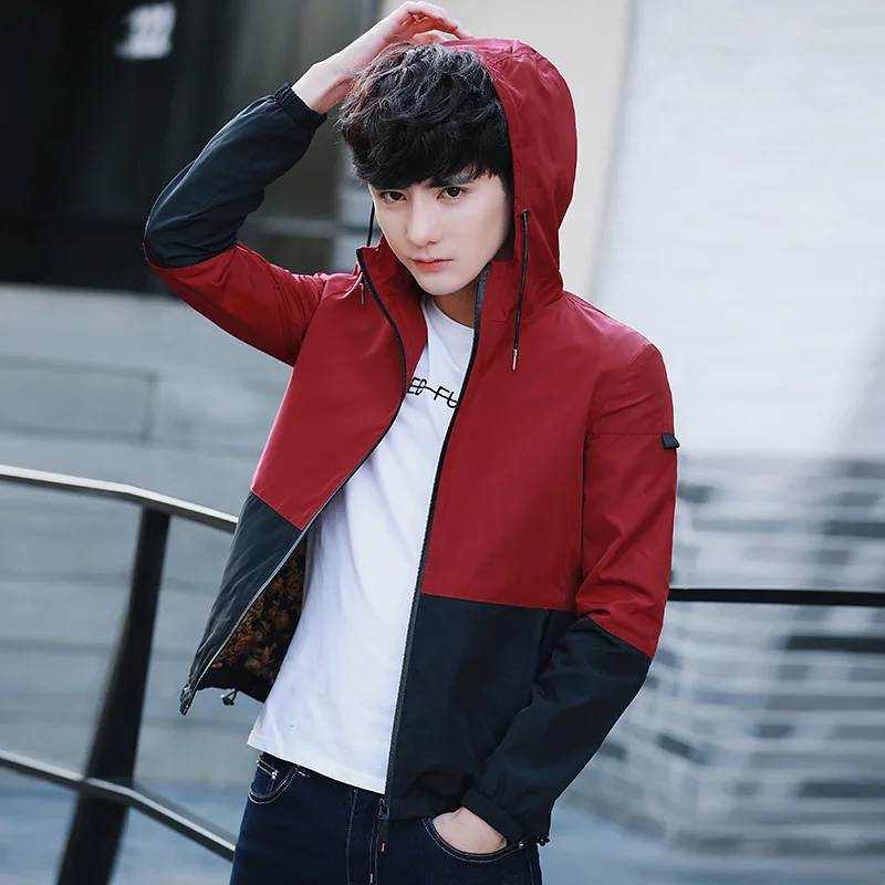 

New style men's Hooded Jacket, men's long sleeve coat, men's coat, Baseball Jacket