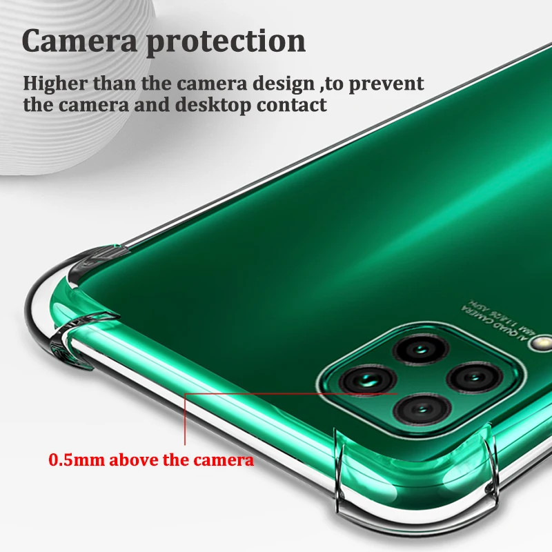 Силиконовый чехол для Honor 9S 9A 9C 9X Lite 20 10 8A 8S 8C 8X прозрачный мягкий ТПУ подушка