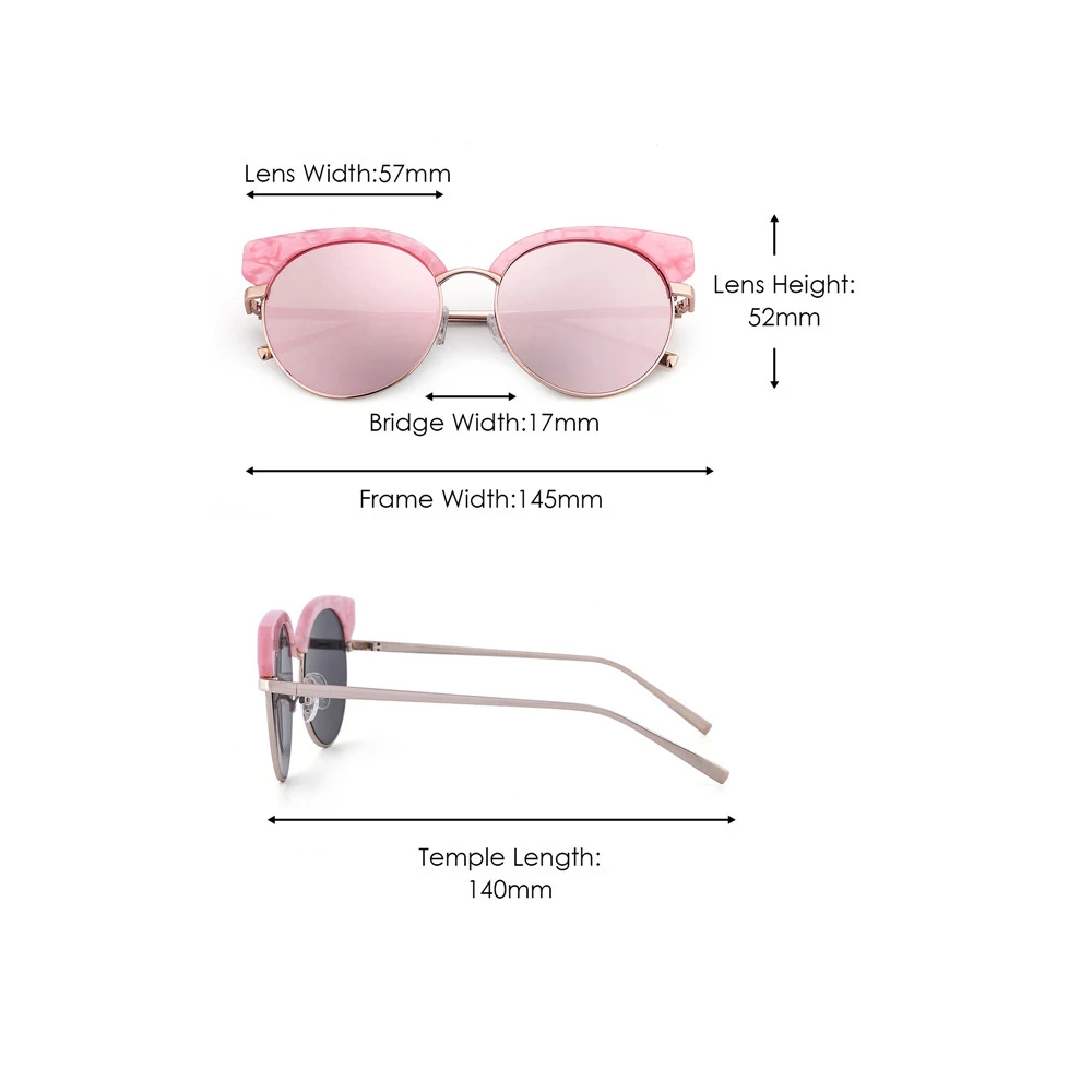 

JM Vintage Sunglasses for Women Cat Eye Round HFF0008
