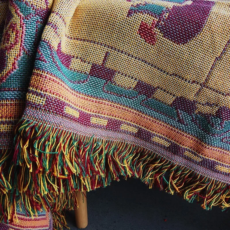 Карта в стиле ретро гобелены современный минималистичный диван Одеяло