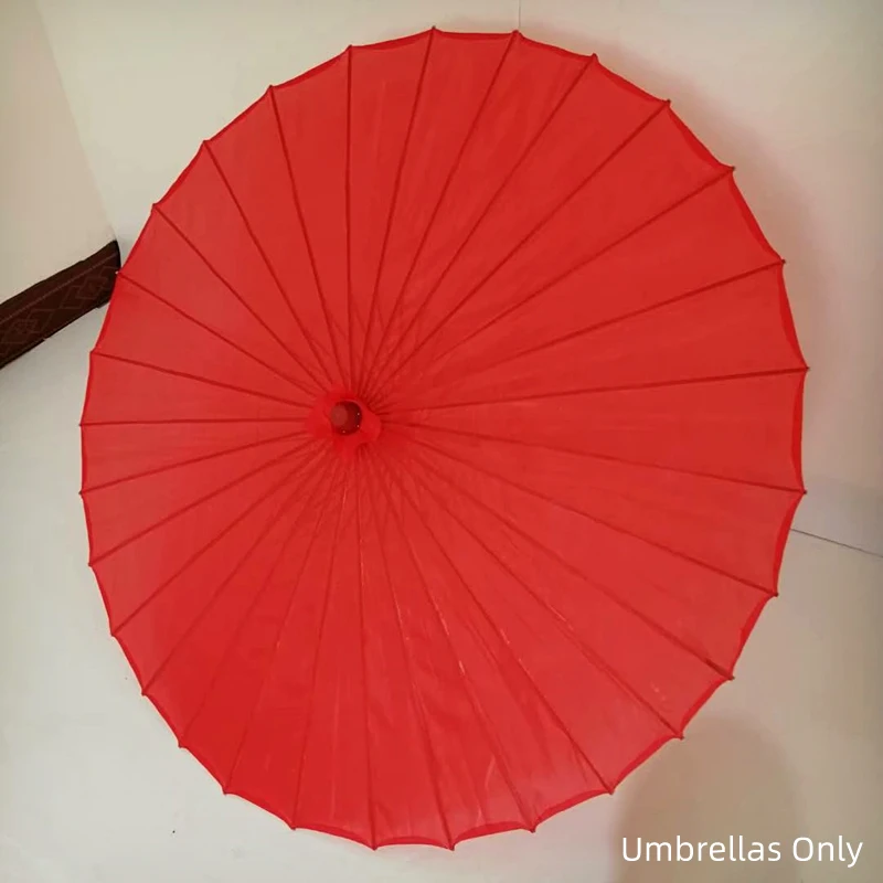 Solid Red Umbrella Модный китайский зонтик с кисточками, лента из шелковой ткани Hua Cheng COS, декоративный зонтик для женщин, реквизит для танцев, декор для фотосъемки - Цвет: Solid Red Umbrella