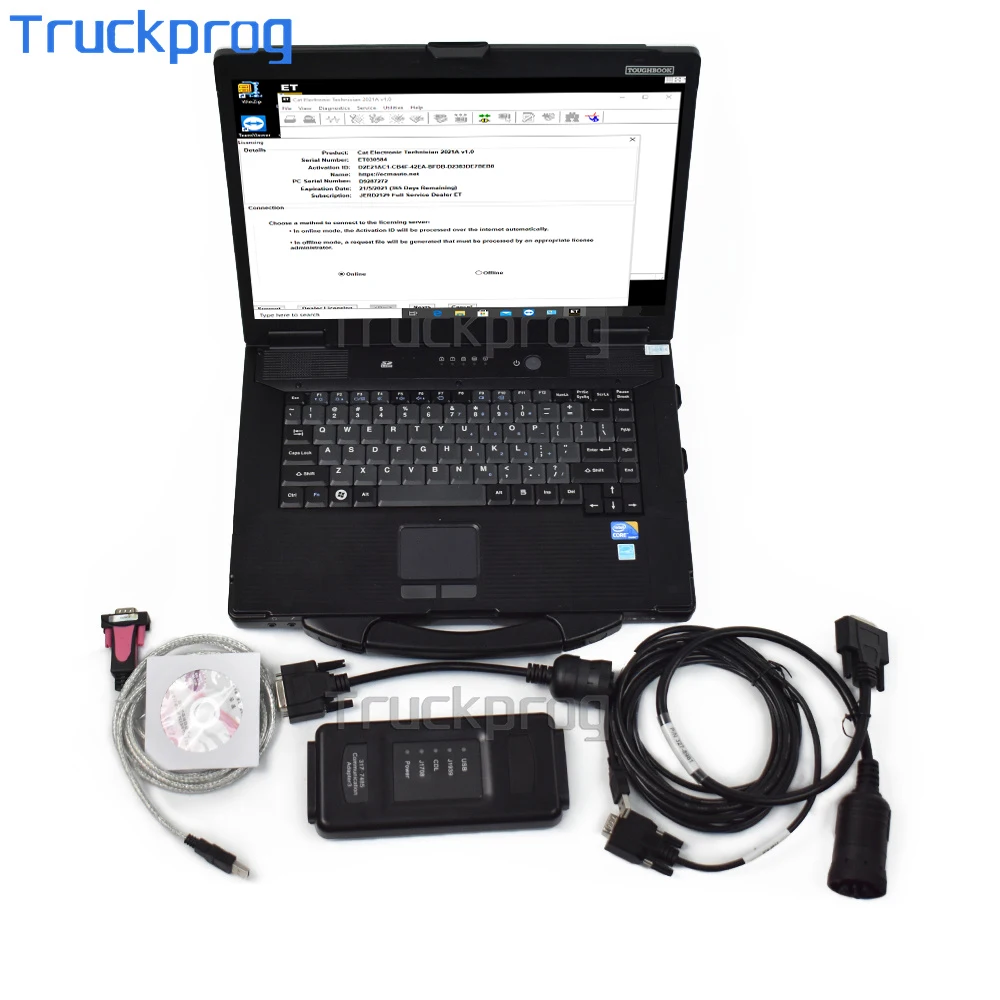 

Адаптер ET III 317 7485 диагностический сканер инструмент + CF52 ноутбук установлен 2021 SIS программное обеспечение + ET 2021 + адаптер CATFLASH 3 et3 ET4