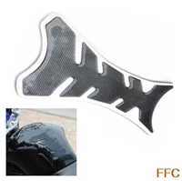 1pcs universal fishbone carbon fiber tank pad tankpad protector sticker motorcycle black color