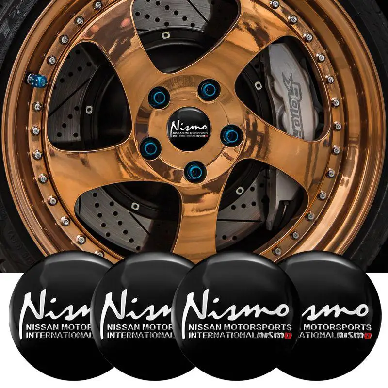 4 шт. 56 мм автомобильные наклейки на колеса колпачок центра шин эмблема Nismo для Nissan