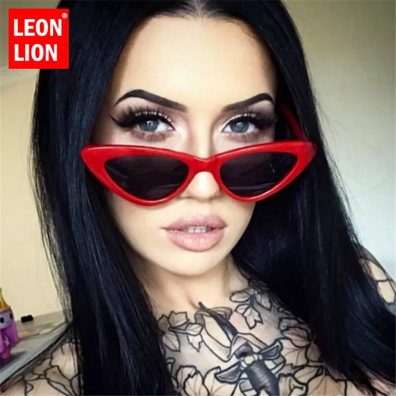 LeonLion 2021 модные классические солнцезащитные очки кошачий глаз женские брендовые