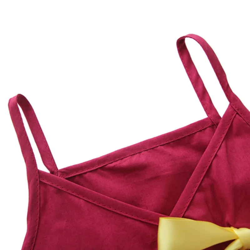 Детские летние вечерние платья для девочек милое платье принцессы однотонное