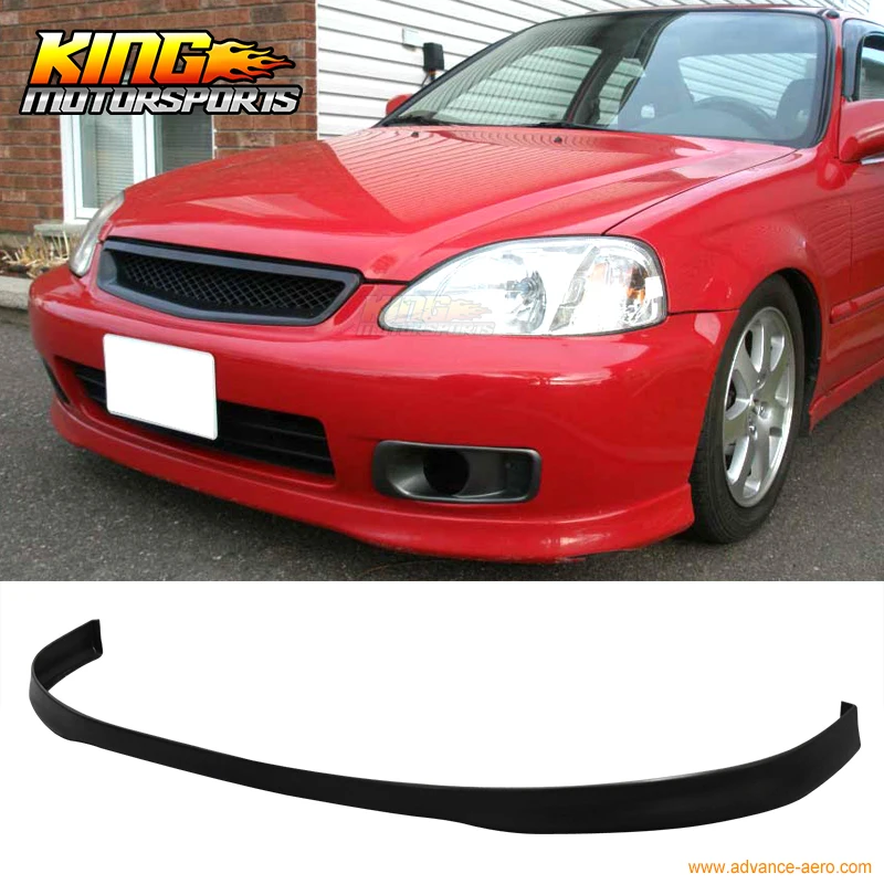 Подходит для 99 00 HONDA CIVIC EK OEM SI передний бампер спойлер BODYKIT уретан Global БЕСПЛАТНАЯ