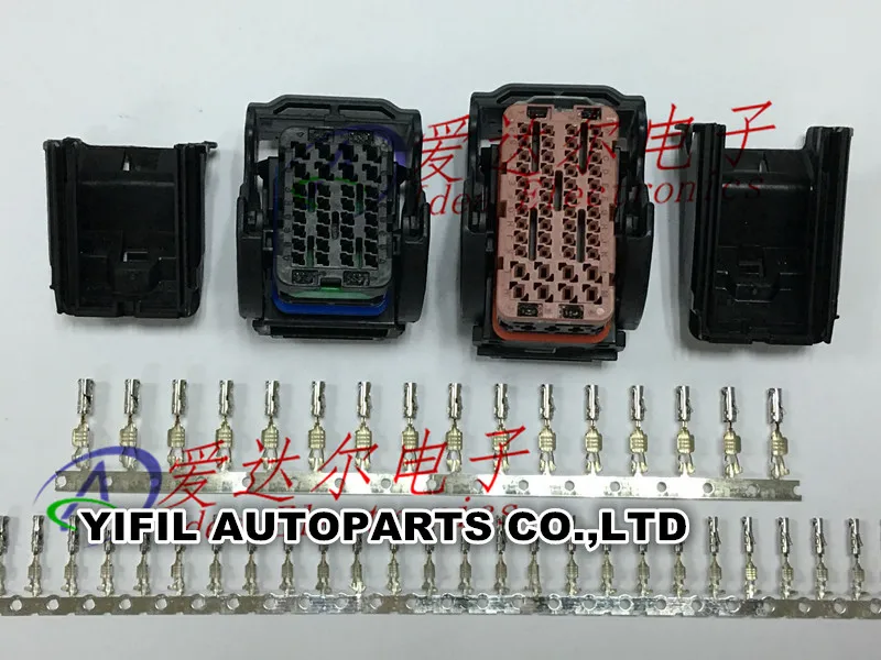 48 Pin/Way + 32 ECU Female Molex провод коричневый автомобильный разъем корпус с клеммами