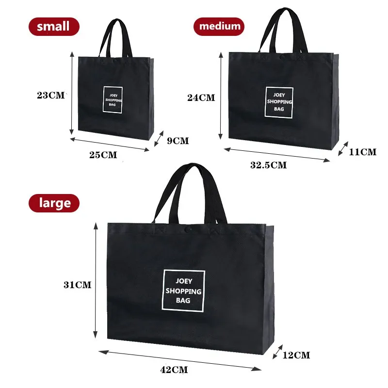 

PURDORED 1 Pc Large Black Shopping Bags Foldable Oxford Shopping Bag Reusable Shopping Bags Fruit Storage Shoulder Bag Handbag