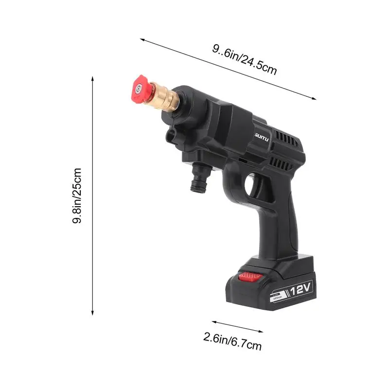 

12V 120W Cordless High Pressure Car Washer Gun Handheld Auto Spray Powerful Car Washer Garden Water Jet 5600mAh Battery