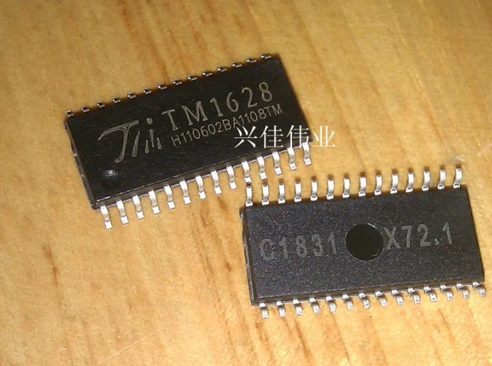 Драйвер для светодиодов Mxy TM1628 IC 1628 SOP-28 SMD, драйвер для цифрового светодиодного дисплея IC original - A2125 1 шт./лот