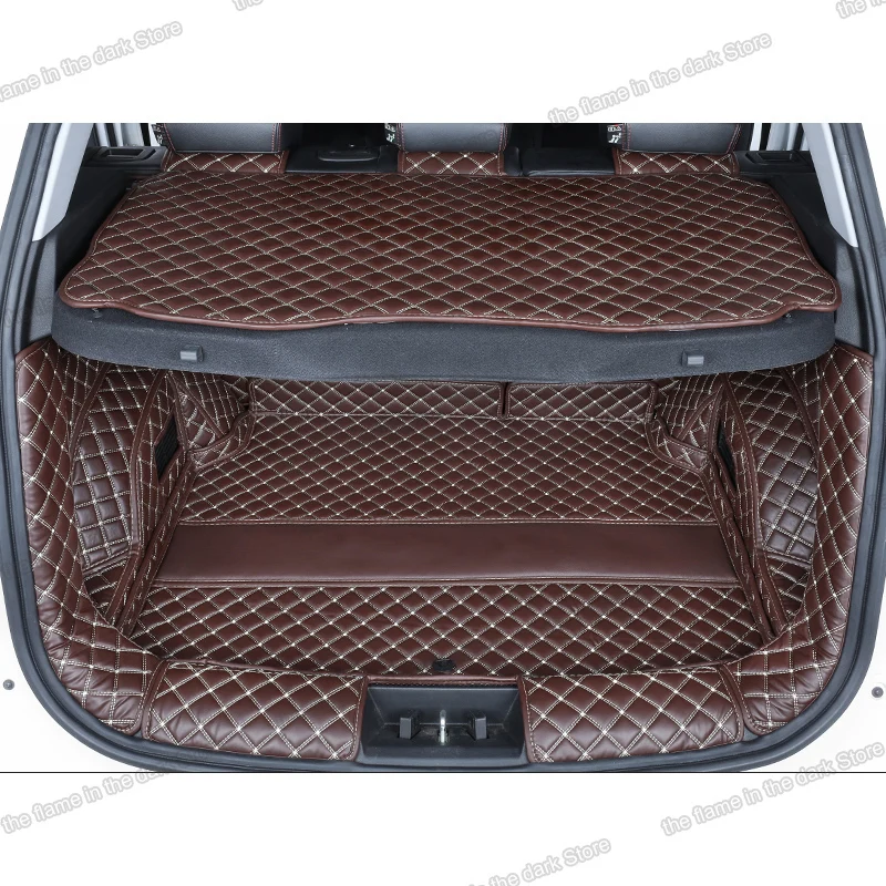 

Lsrtw2017 Fiber Leather Car Trunk Mats Cargo Liner for Chery Tiggo 4 2017 2018 2019 2020 2021 Tiggo5x rear boot Carpet Pad Cover