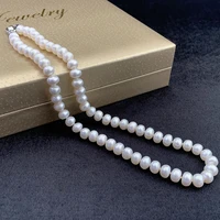 2021 fashion pearl necklace 100 natural freshwater pearl jewelry for women 925 sterling silver chokers necklaces