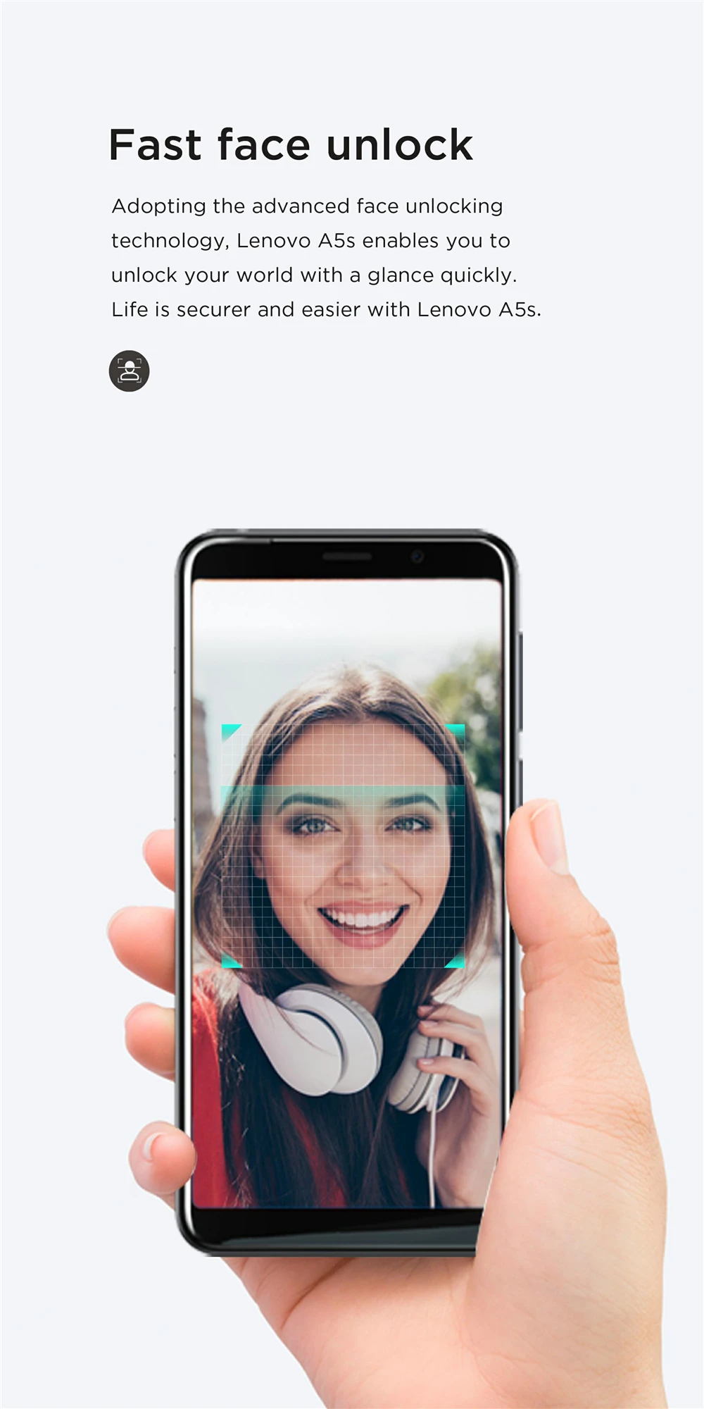 Смартфон lenovo A5s 2 Гб 16 Гб MT6761 с четырехъядерным процессором 13 МП и камерой, 5,45 дюймов, HD 18:9 экран, 3000 мАч, разблокировка лица