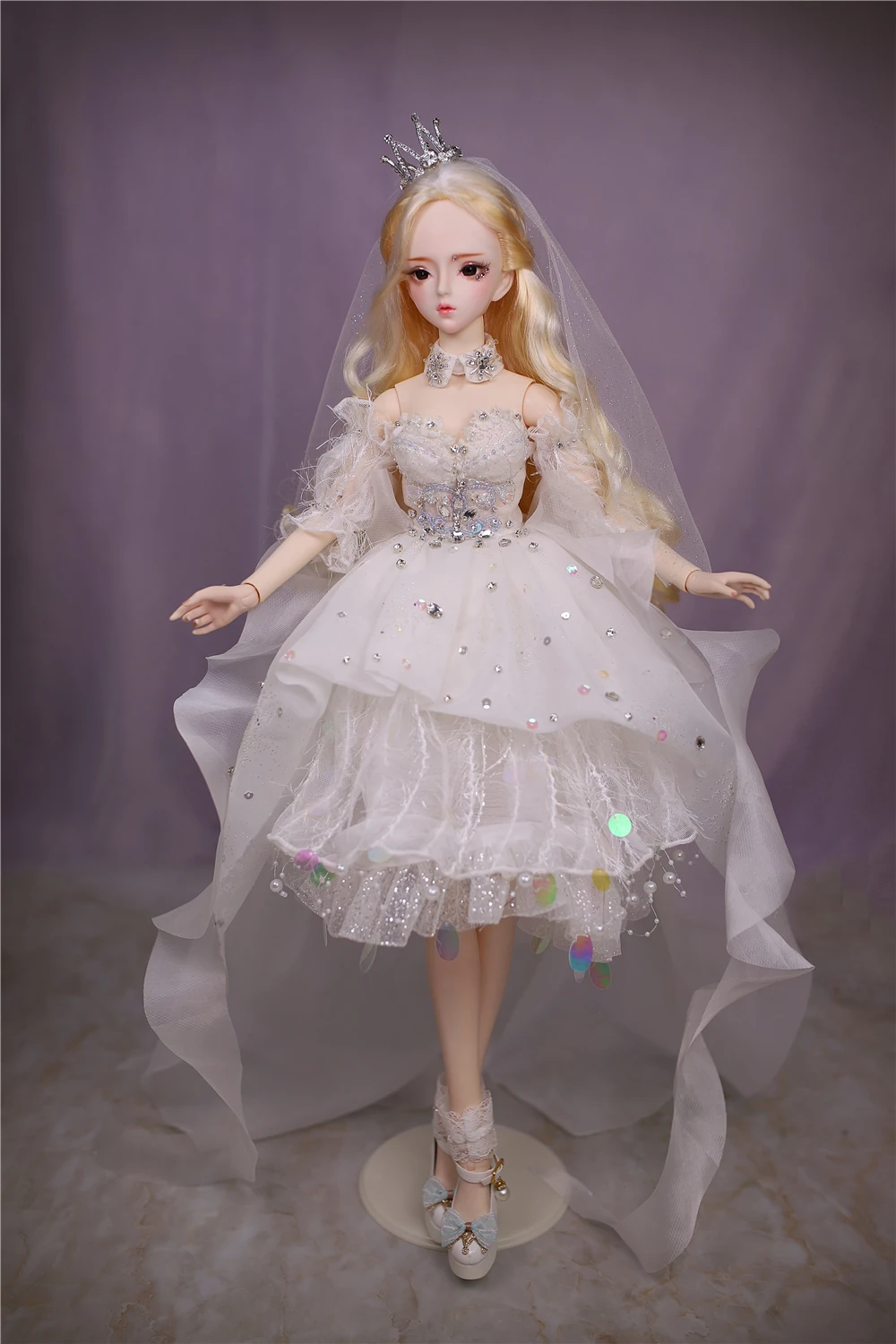 Dream Fairy 1/3 bjd кукла 62 см, кукла на заказ, Золотая одежда для волос, обувь, корона, подарок для девочки