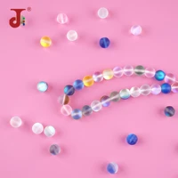 10mm 18pcsbag cute macarons glass ball two colors frosted surface loose beads for diy accessories