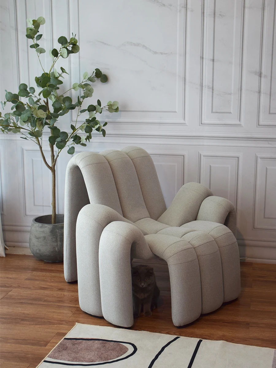 

CX Creative Backrest Single Sofa Shaped Octopus Shape Sofa Line Leisure Chair