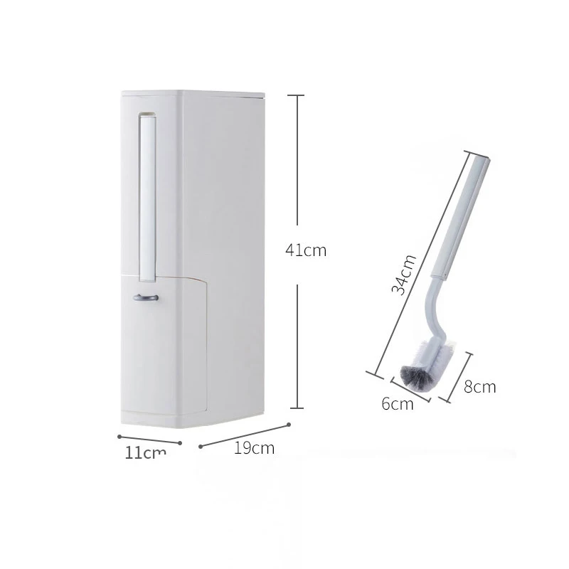Узкое мусорное ведро для ванной комнаты с ершиком туалета кухни пластиковое