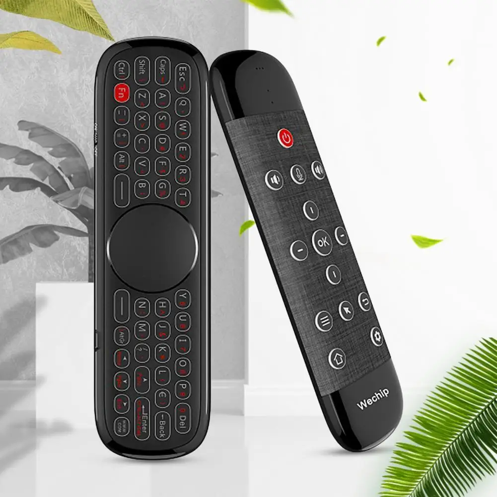 

Convenient Creative 2.4G Air Mouse Wireless Keyboard Wide Compatibility Voice Remote Controller Durable for Android Box