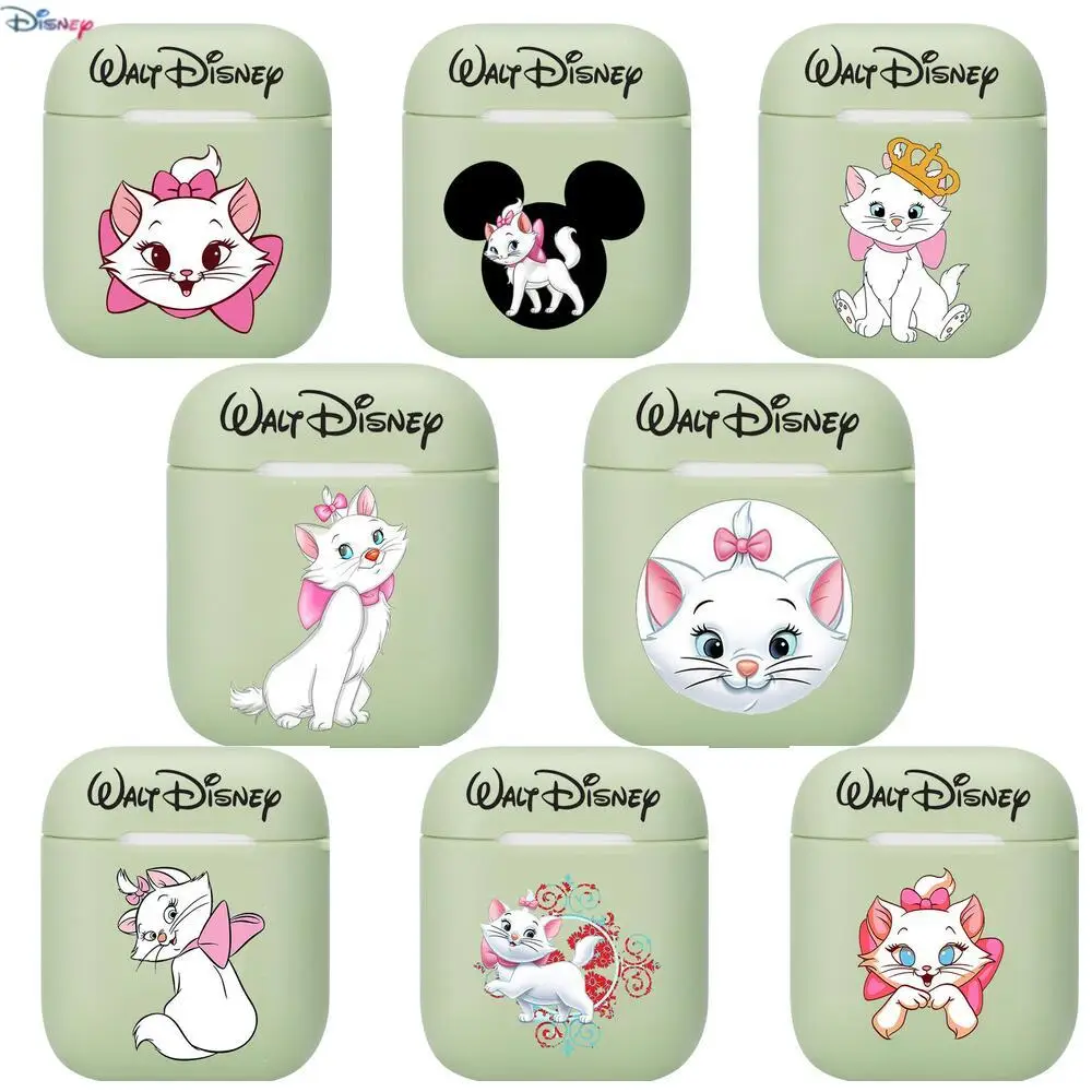 

2021 Disney new Mary cat Soft Silicone Cases For Apple Airpods 1/2 Protective Case Bluetooth Wireless Earphone Cover For Apple A