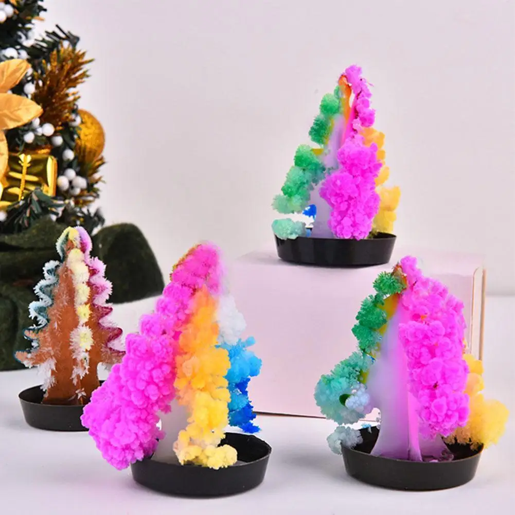 DIY Christmas Tree Snowflake Paper Tree Strengthening Magic Water Planting Flowering Crystal Tree
