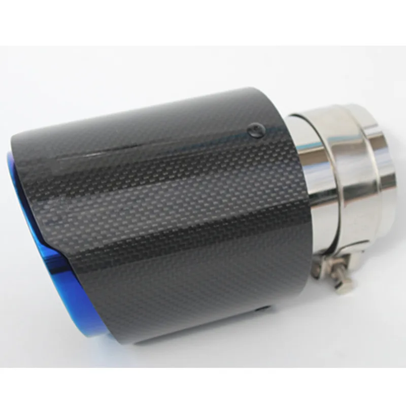 Гладкий глянцевый углеродный автомобильный Стайлинг выхлопная система