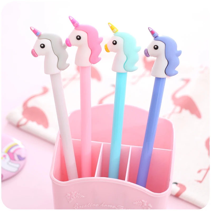1 шт. Kawaii гелевая ручка с единорогом 0 35 мм милые Животные Magic кавайные Ручки