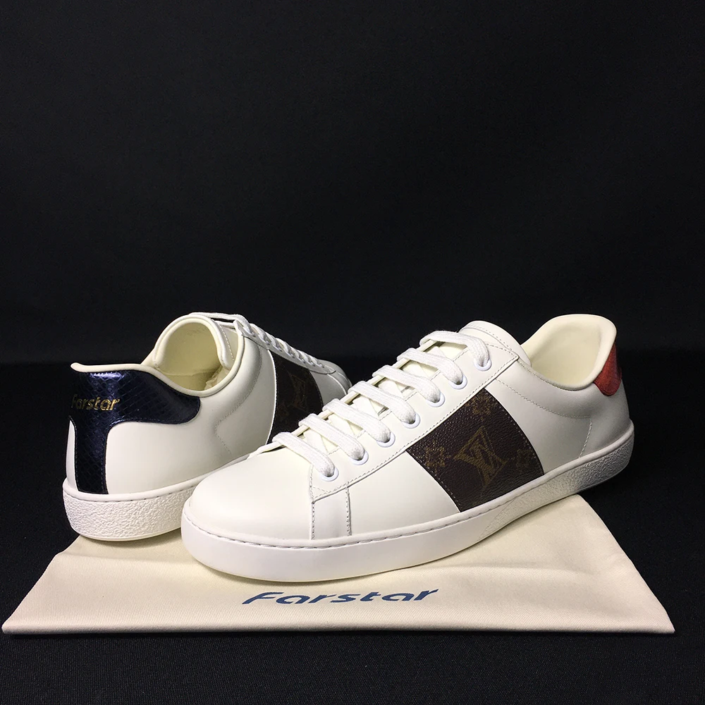 

FARSTAR by FNJACK Shoes Mens and Women Genuine Leather Shoes Basic Casual Basic Rubber White Sneakers Unisex Little Daisy