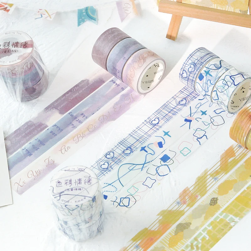 3 шт./Партия Красочные стихи серии руководство дневник DIY декоративные из рисовой