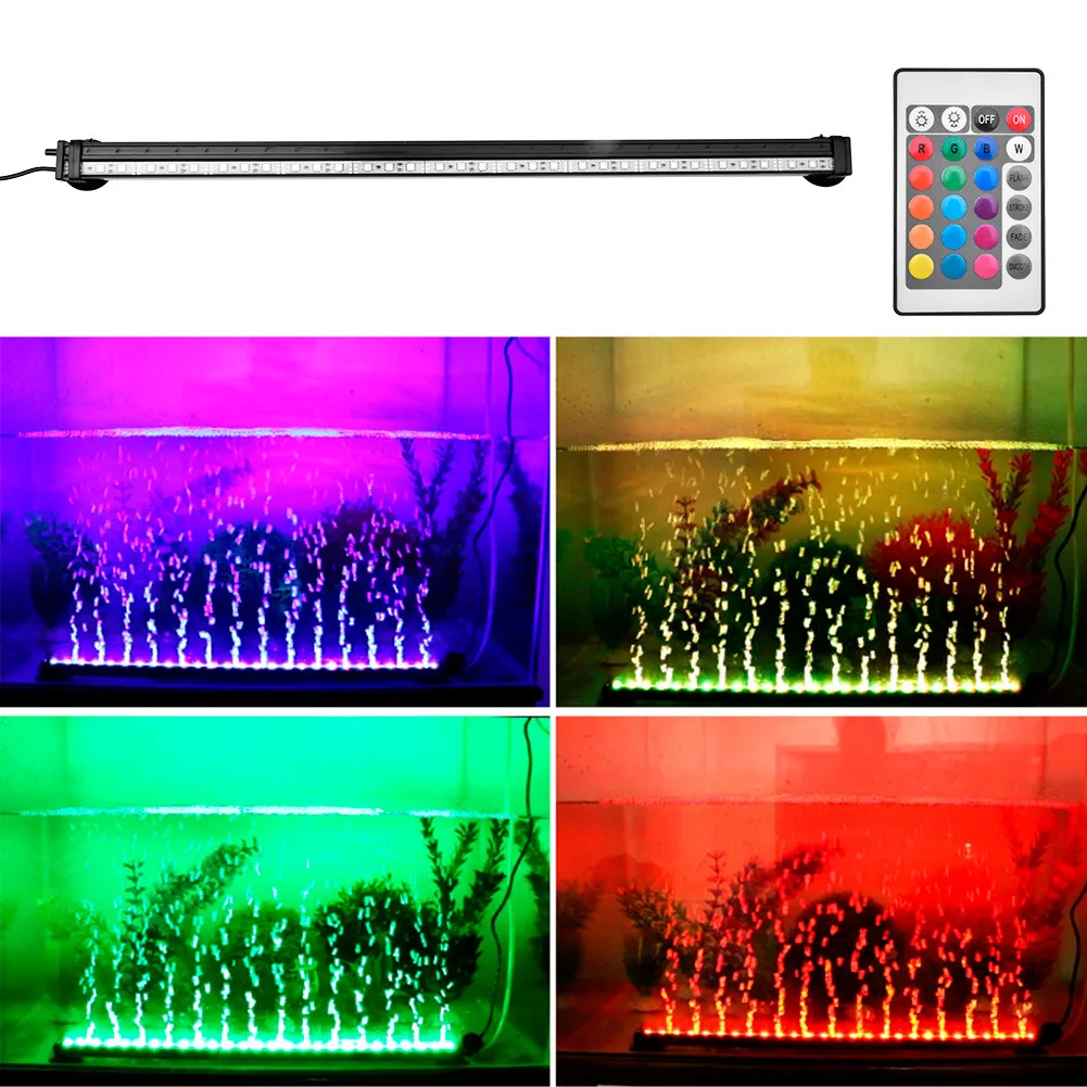 2019 горячий светодиодный светильник для аквариума с воздушными пузырьками 56 см 61