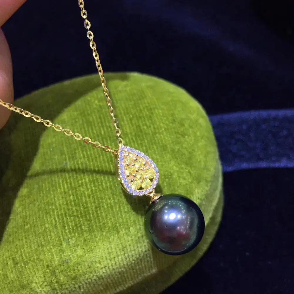 

Charm Fashion 18K Yellow Gold Pendant Mountings Settings AU750 Jewelry Findings for Pearls Coral Agate Crystal Beads Stones