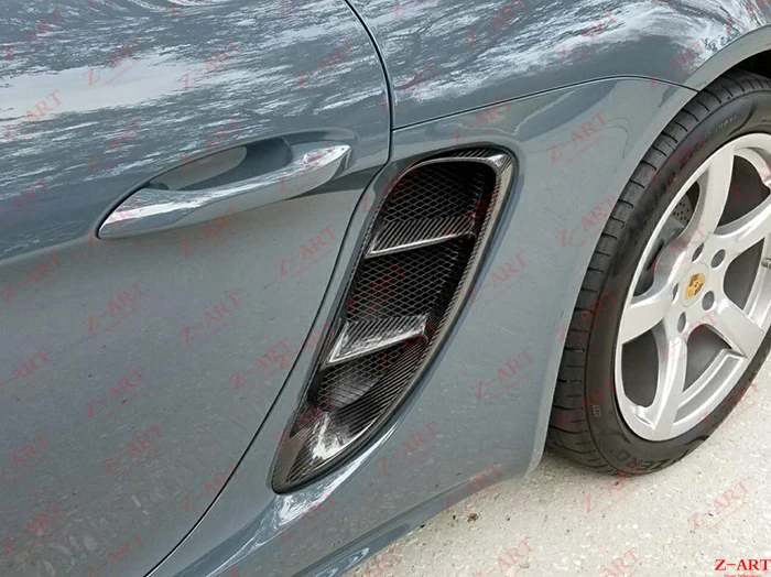 718 OEM боковые отверстия полностью из углеродного волокна для Porsche Boxster Cayman 2016 2019
