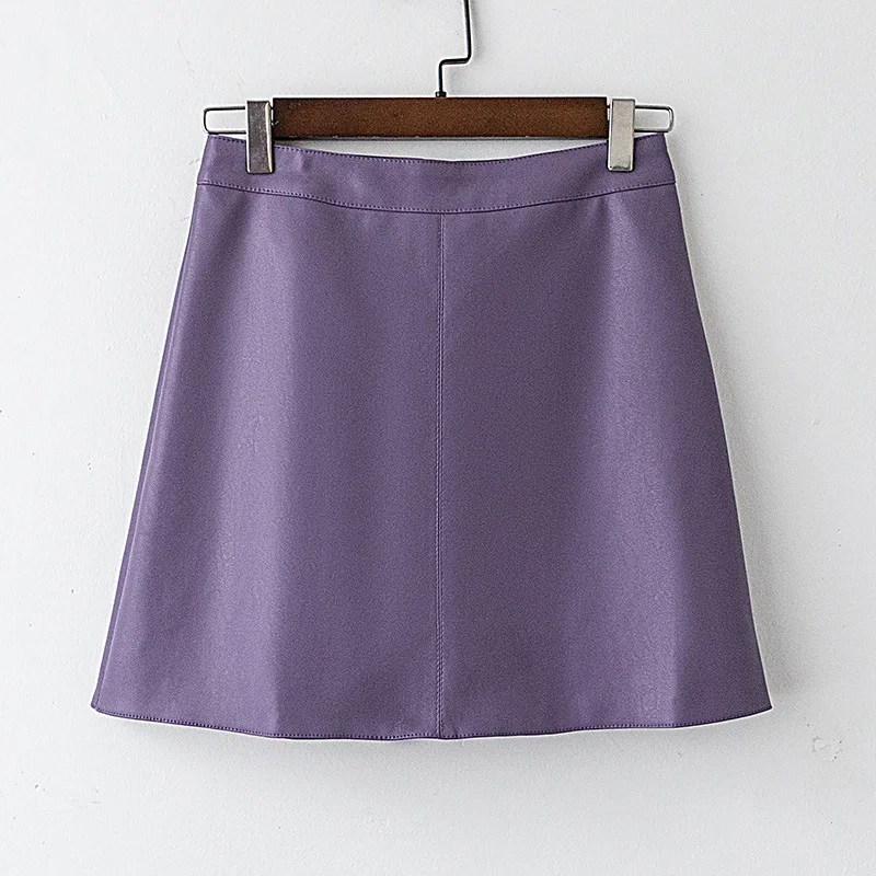 

Autumn Winter Short PU Leather Skirt Women Korean High Waist Skirt Girls Faux Leather Sexy Mini Micro Skirt Woman Skirts Office