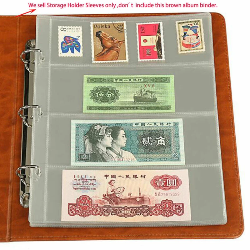 

252*200mm Banknotes Album Paper Money Currency Collection Organizer High Quality
