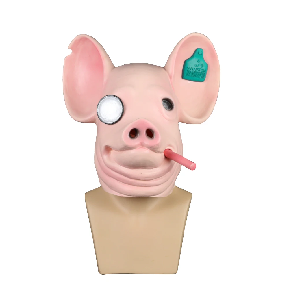 2019 новая игра Watch Dogs: Легион Косплэй Уинстон Свинья Маска King of часы с сердечками