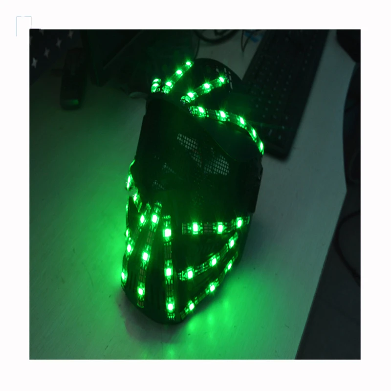 Красочные RGB СВЕТОДИОДНЫЕ светящиеся растущие мигающие шлемы Хэллоуин