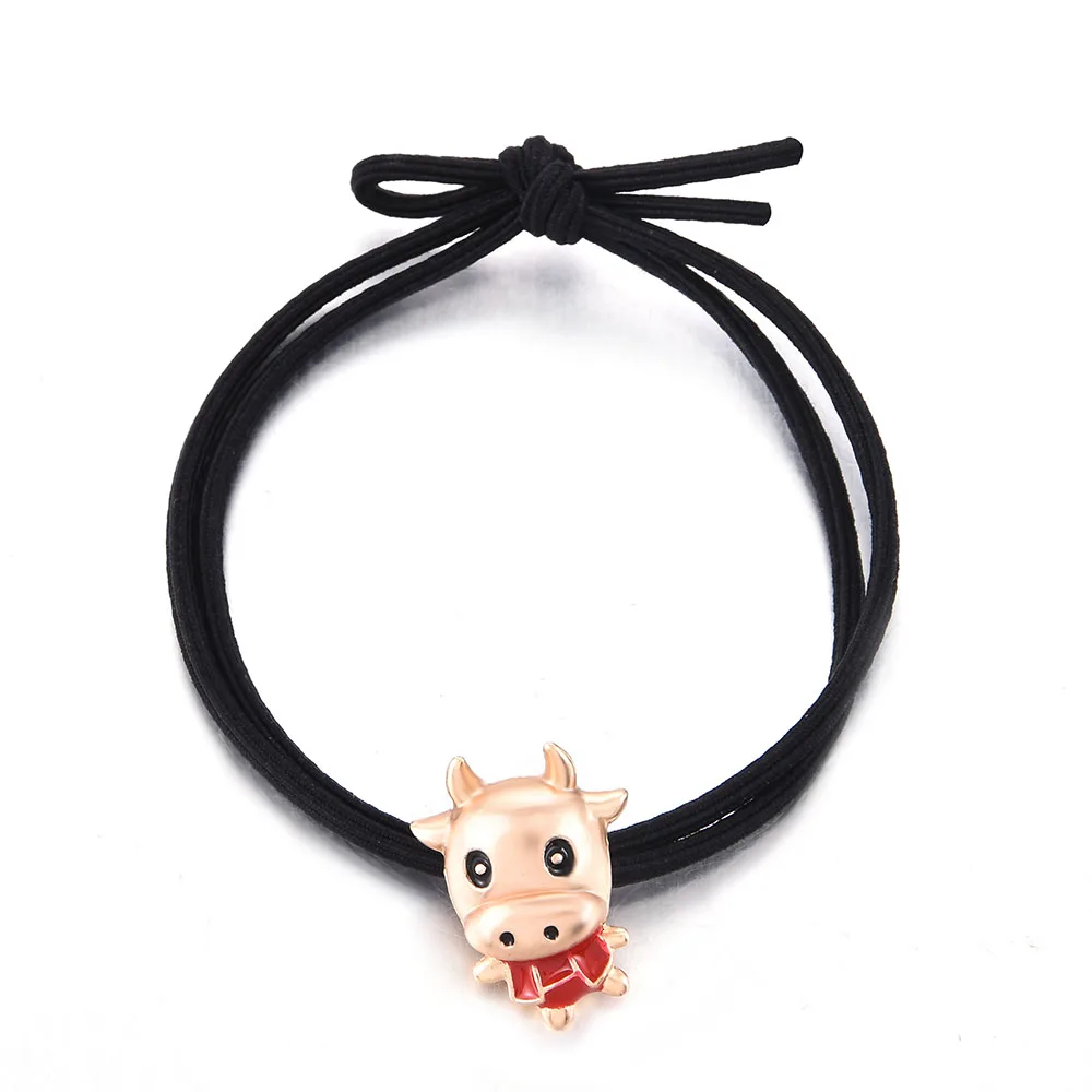 

Net Red Year Of The Ox Auspicious Meaning Head Rope Natal Year Hair Ring Girl Hair Rope Tie Hair Lucky Red Hair Accessories 2021