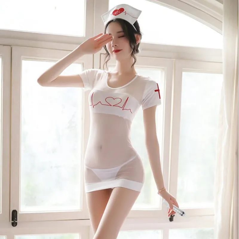 Сексуальная сетчатая Униформа Искушение сексуальная юбка ролевый костюм для