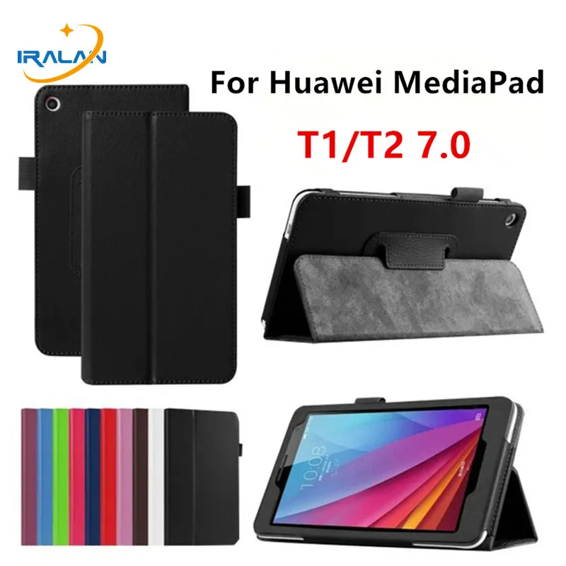 Новый чехол книжка из искусственной кожи с узором Личи для Huawei MediaPad T1 7 0 701U/W T2 BGO DL09
