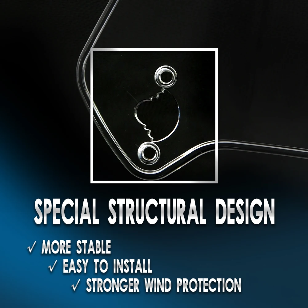 Универсальный Регулируемый ветровой экран для мотоцикла спойлер на лобовое