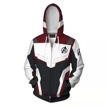 Hot Sale The Avenger Endgame Quantum Realm Hoodie Men Women cosplay Zipper Hooded Pullover Coat 3D Printed Sweatshirt Jacket