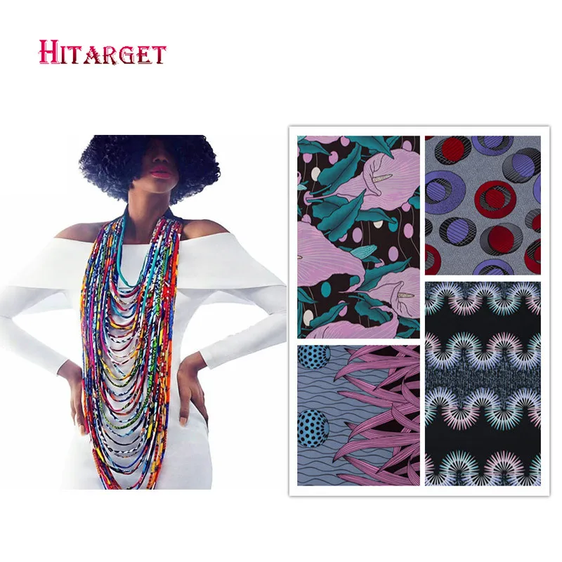 2020 чокер с африканским восковым принтом ожерелья для женщин ювелирные изделия