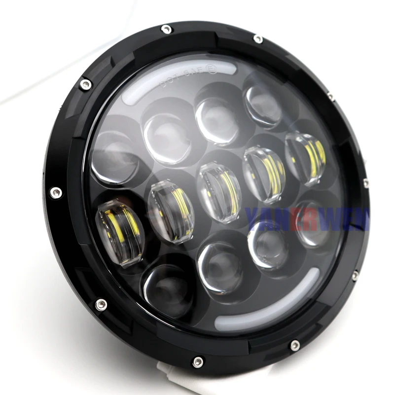 Цветная (RGB) фары 7 дюймов светодиодные высокой ближнего и дальнего света