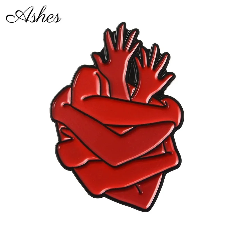 

Ashes Heart Organ Series Brooch Medical Anatomical Heart Enamel Pin Brooches Heart Neurology Pins Lapel Badge for Doctor Gifts