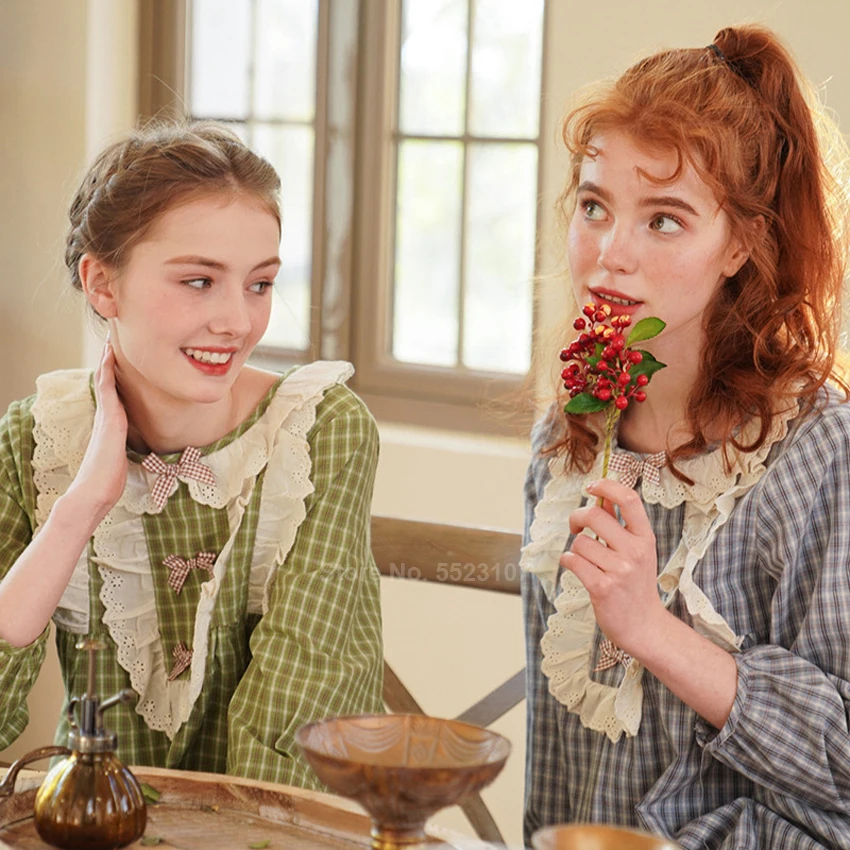 Женский пижамный комплект в стиле принцессы эпохи Возрождения Топ с длинным