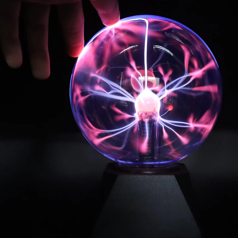 Novelty Magic Crystal Plasma Ball Touch Lamp 3/4/5/6 inch 220V Glass Sphere Lighting ball Light Table | Освещение